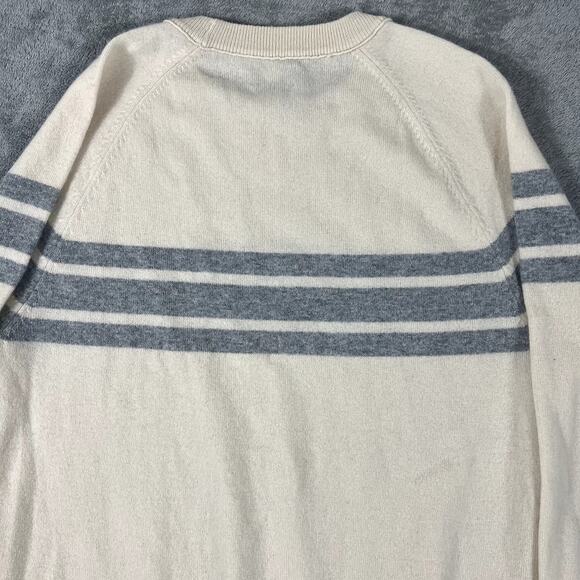 J.Crew Men’s M Cashmere Marine Stripe Sweater NWT Luxe Knit Quiet Luxury - Picture 4 of 10